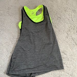 Workout top with built in bra